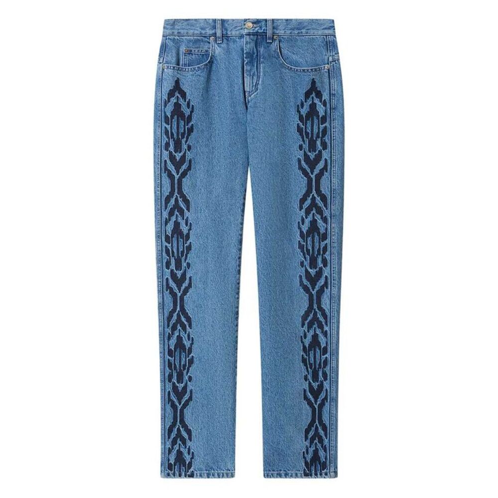 Marant Men Lewys Jeans With Embroidery
